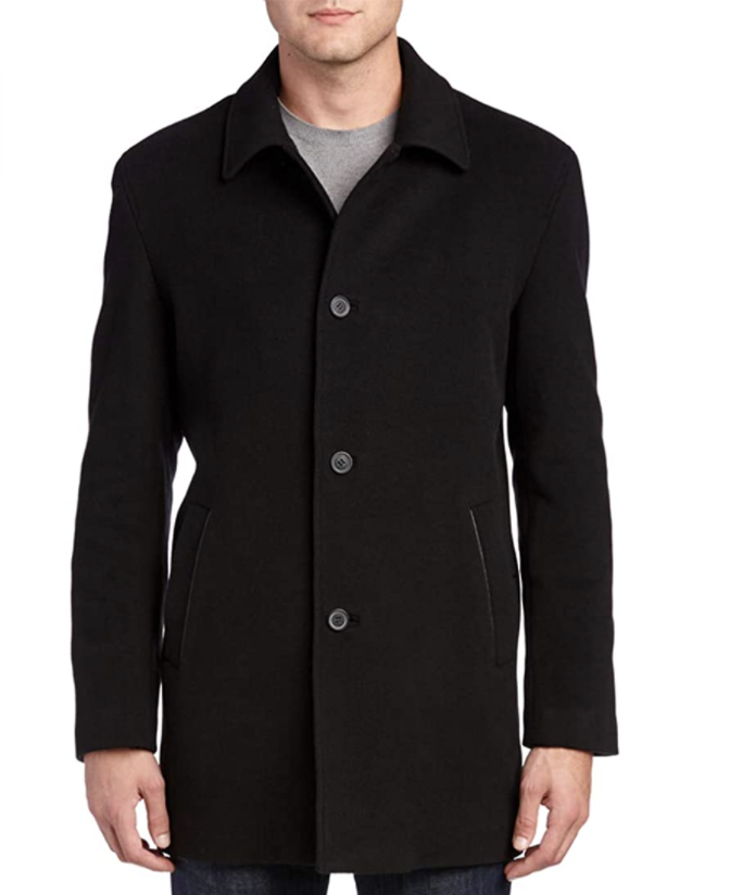 men's faux leather trench coats