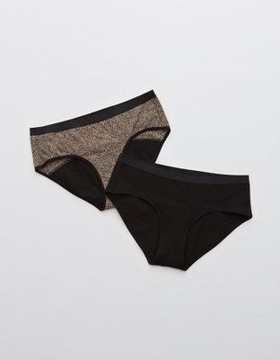 【AERIE】AerieREAL Period™ Underwear 2-Pack $39.95