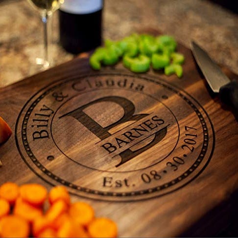 NakedWoodWorks Personalized Cutting Board NakedWoodWorks Personalized Cutting Board