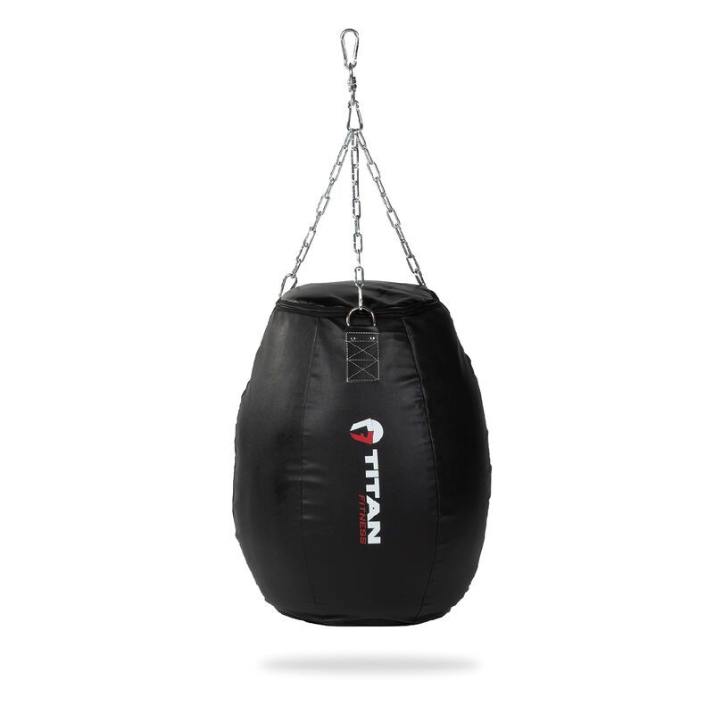 56" PUNCHING BAG WITH CHAINS Sparring MMA Boxing Training Canvas Heavy Duty 