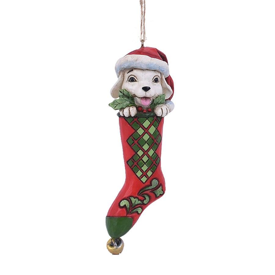 Dog in Stocking Ornament
