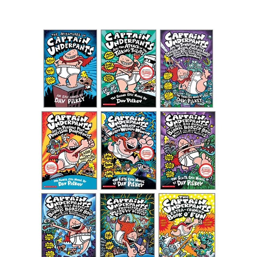 “Captain Underpants” 10-Book Collection by Dav Pilkey
