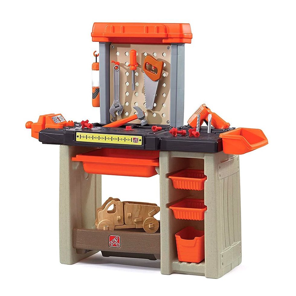 DECKER Power Tool Workshop Play Toy Workbench for Kids with Drill