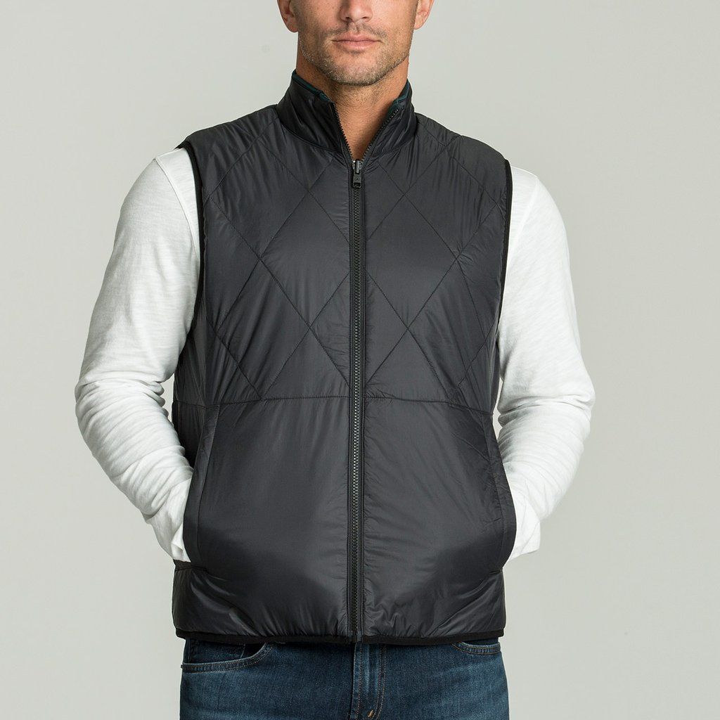 mens black vest jacket