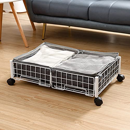 Under-Bed Storage Carts, Set of 2