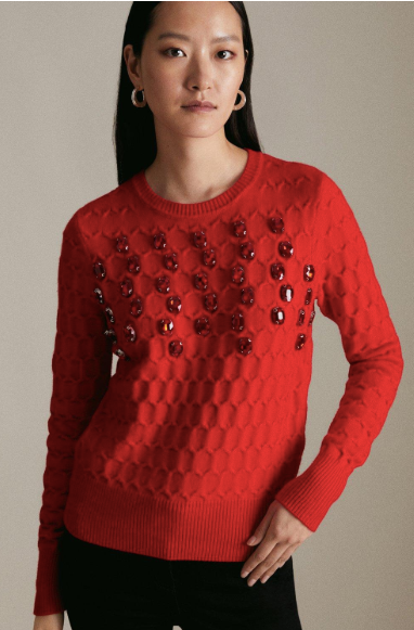 Karen millen red clearance jumper