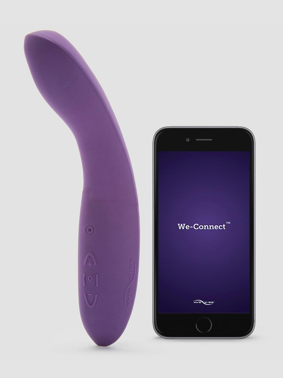 Vibromasseur point G rechargeable contrôlé par l'application We-Vibe Rave