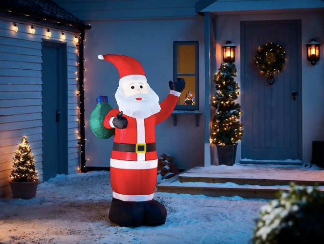 6ft Santa with Sack Christmas Inflatable