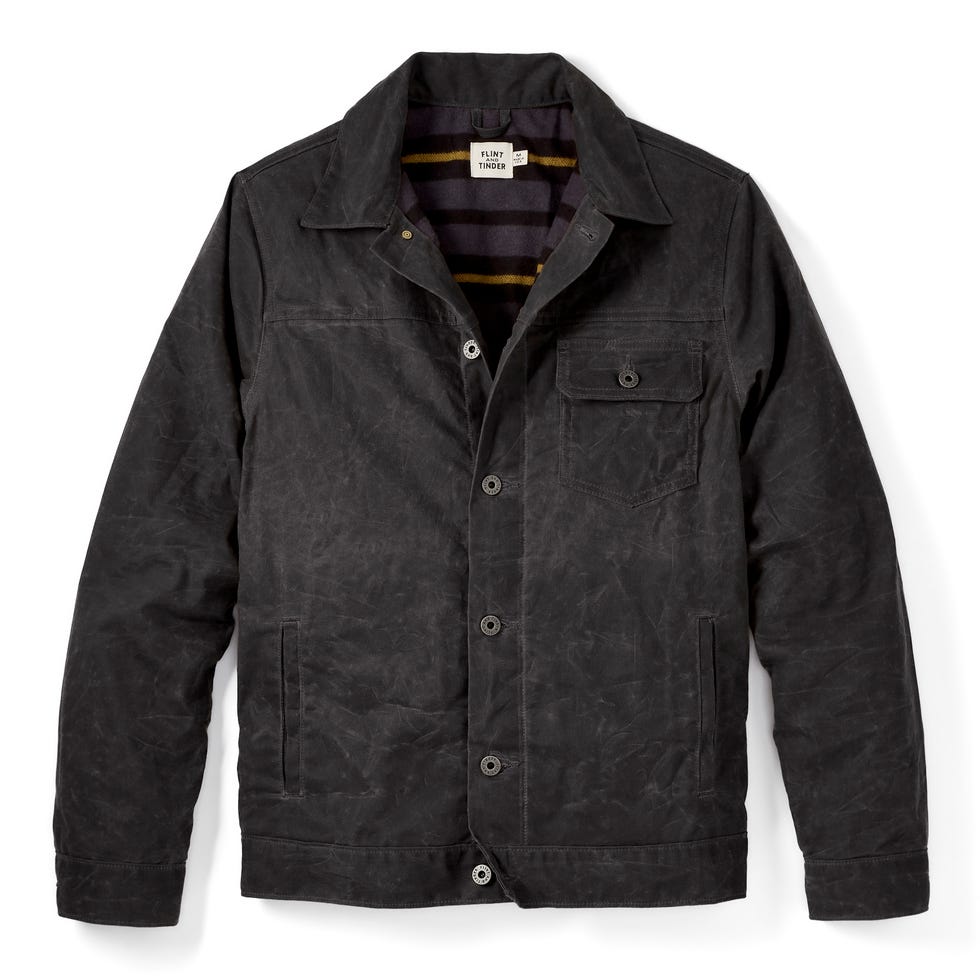 Flannel-lined Waxed Trucker Flannel-lined Waxed Trucker