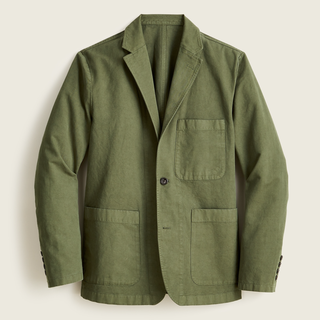 J.Crew Slim-fit Garment-Dyed Cotton-Linen Chino Suit Jacket