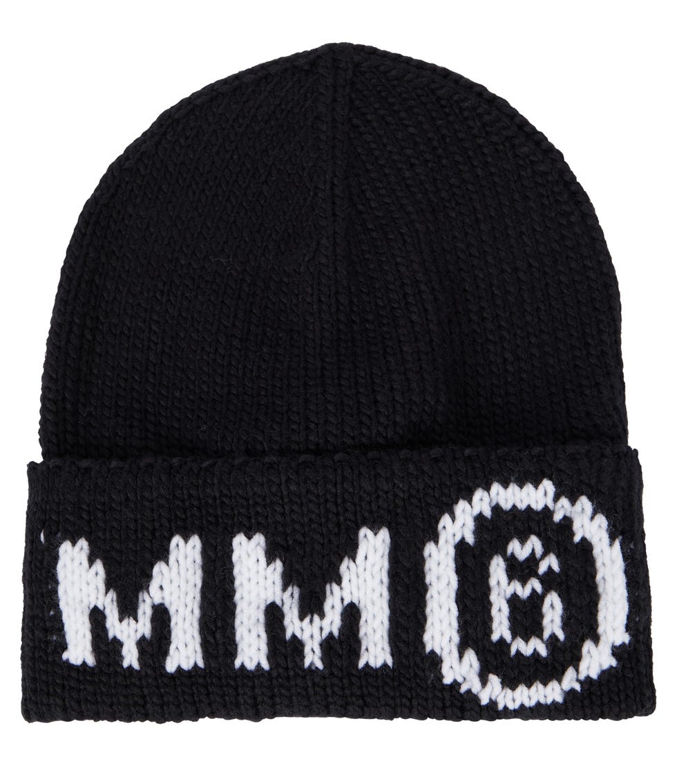 Intarsia wool-blend beanie