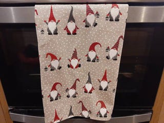 Gnome Gonk Elf Christmas Tea Towel