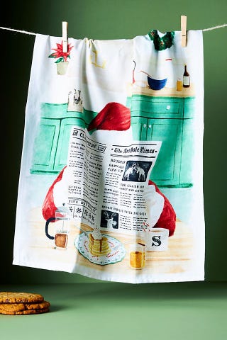 Breakfast With Santa Dish Towel