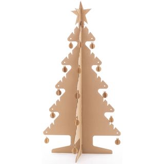 Kid Eco Cardboard Christmas Tree Three Pack Brown