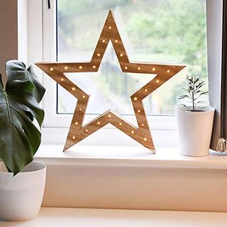 Wooden LED Star Light 