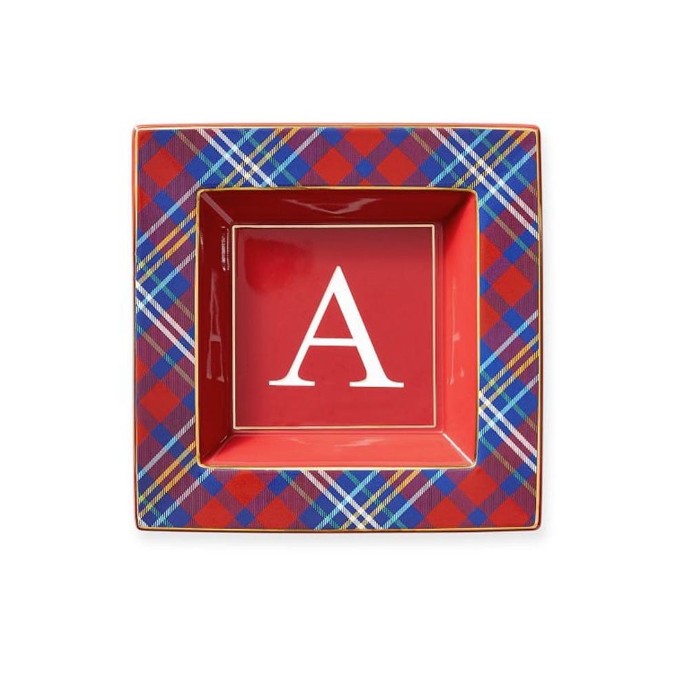 Plaid Ceramic Catchall