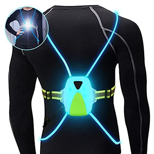 LED Reflective Running Vest with Front Light