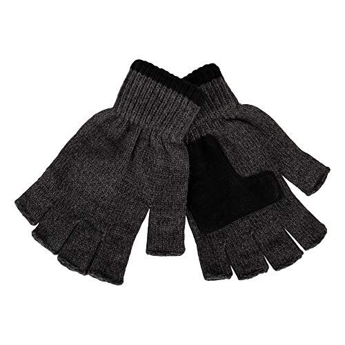 Men's Knit Fingerless Gloves