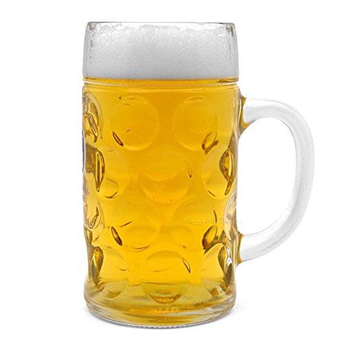 Oktoberfest Large 44-Ounce Dimpled Glass Jumbo Beer Mug