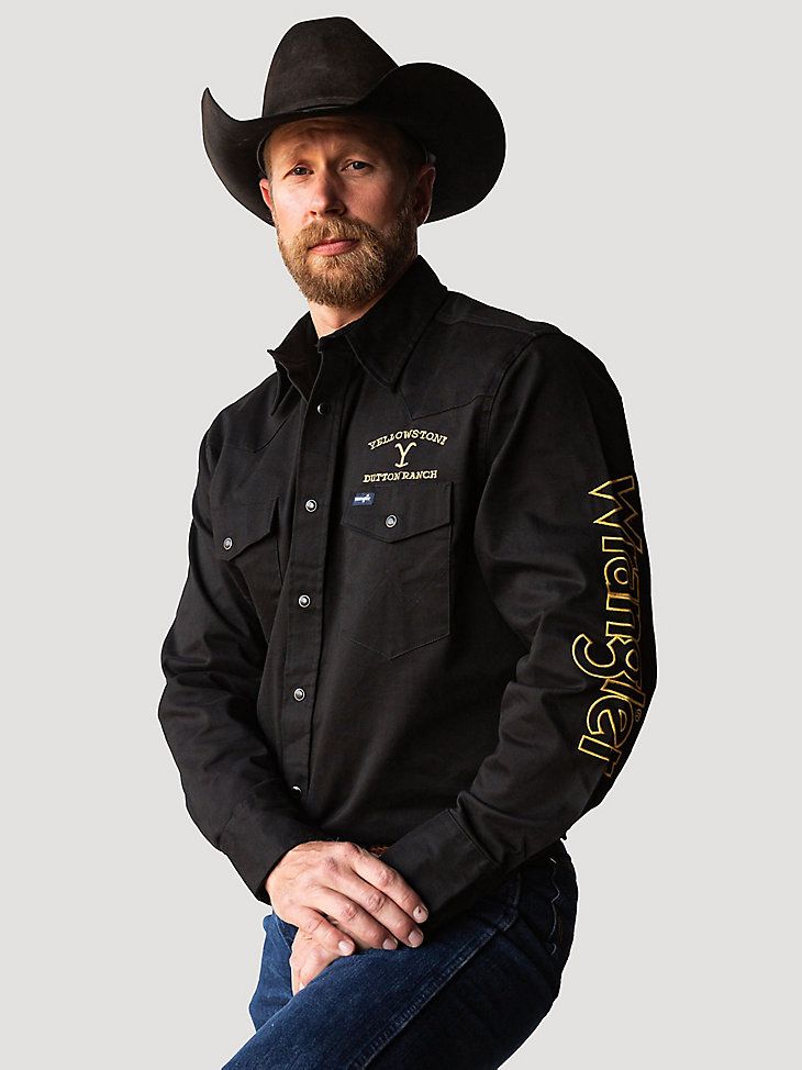 Embroidered Twill Work Shirt