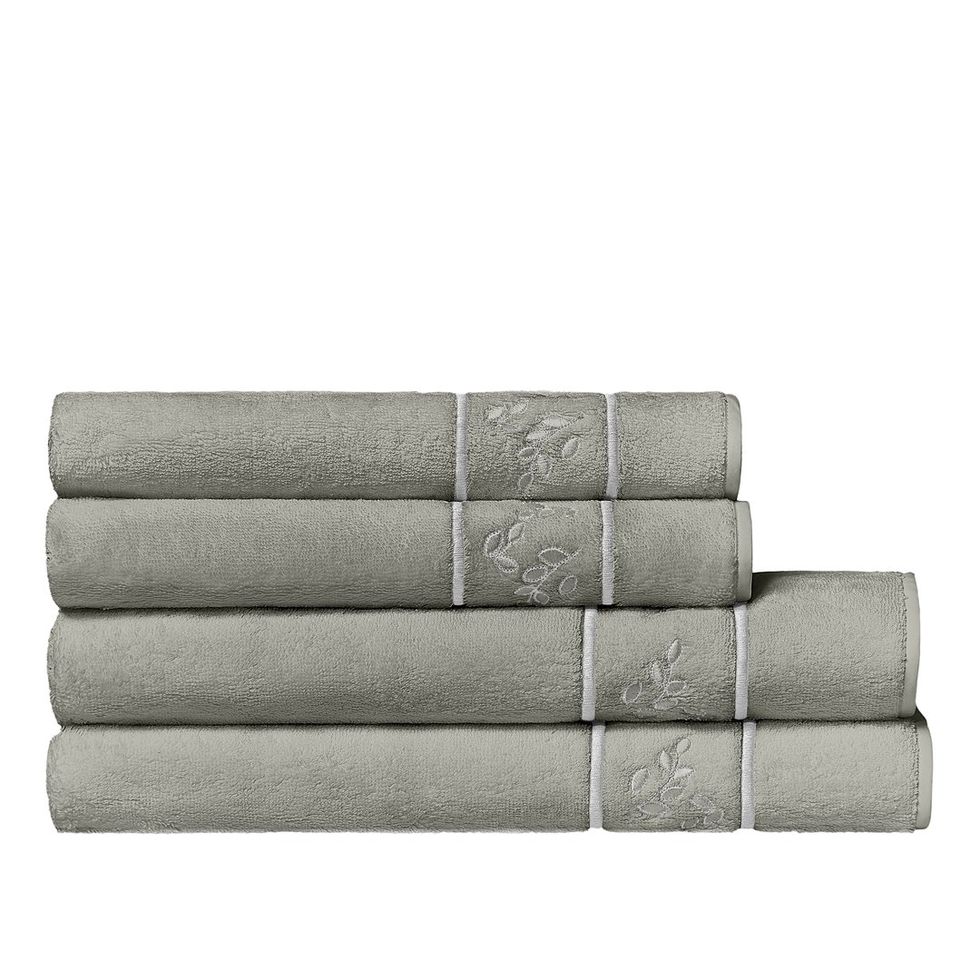 Grey White Towels