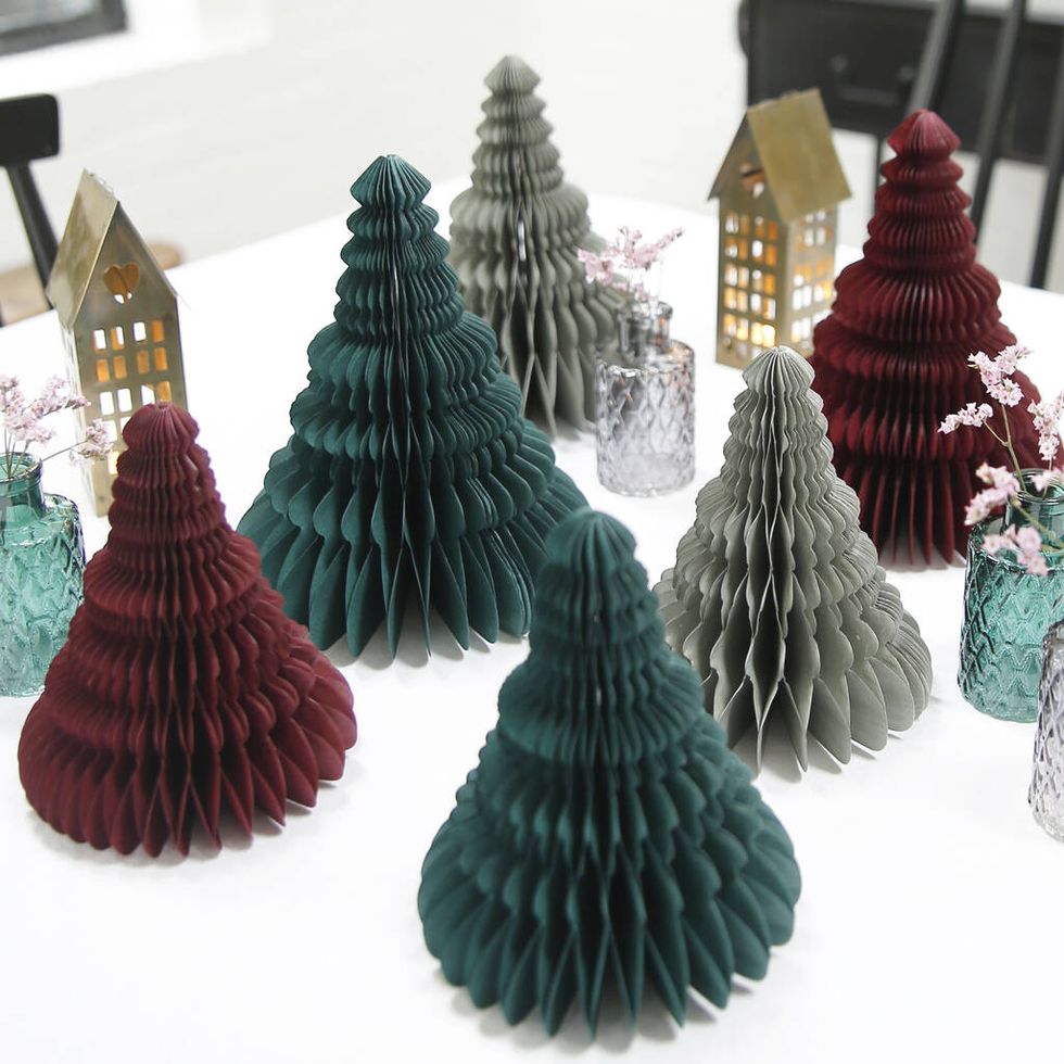 Recycled Honeycomb Tree Decorations