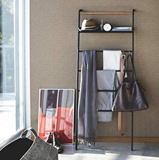Yamazaki Home Tower Leaning Ladder With Shelf Yamazaki Home Tower Leaning Ladder With Shelf