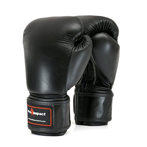 Pro Impact Genuine Leather Boxing Gloves 