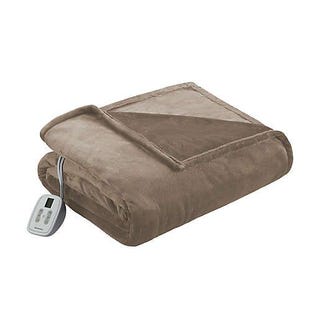 Brookstone n-a-p Twin Heated Plush Blanket Brookstone n-a-p Twin Heated Plush Blanket