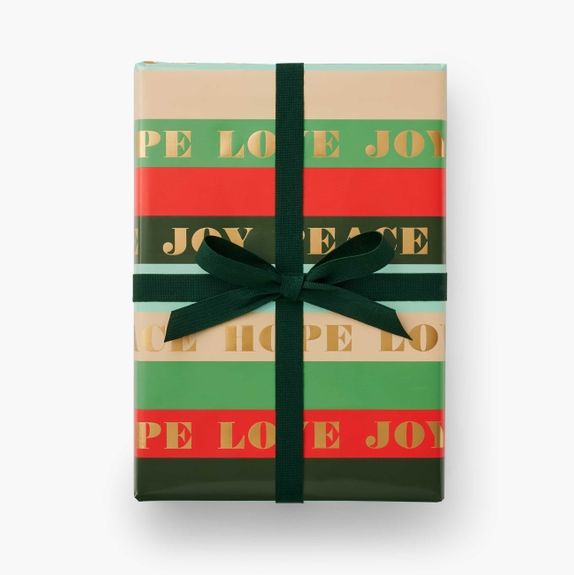 Golden Holly Christmas Gift Wrap Christmas Wrapping Paper Holiday Wrap  Traditional Wrapping Paper Gift Wrap Rolls Heavy Duty Paper 