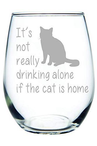 Not Really Drinking Alone Glass