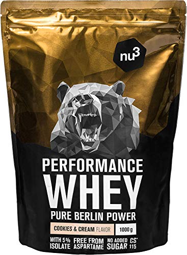 Batido proteíco con sabor Cookies & Cream Whey Protein de nu3