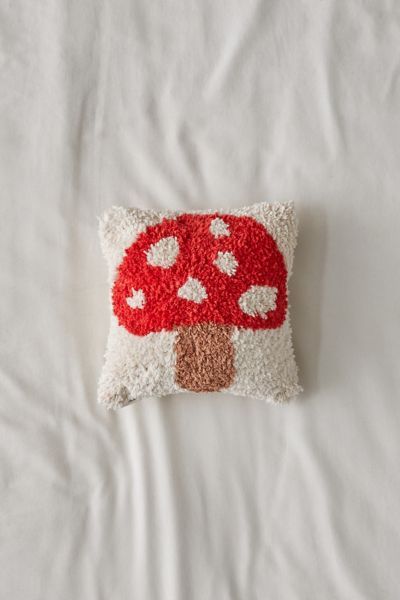 Mushroom Mini Throw Pillow