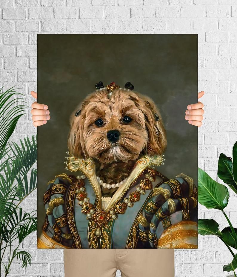 Custom Renaissance-Style Pet Painting