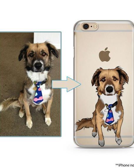 Custom Illustrated Dog Phone Case
