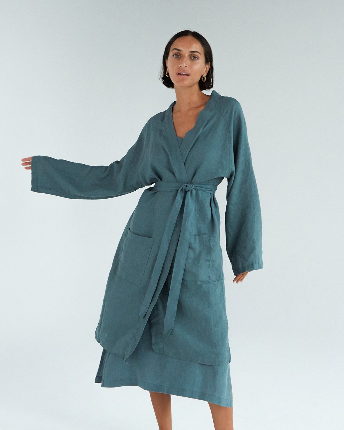 French Linen Robe