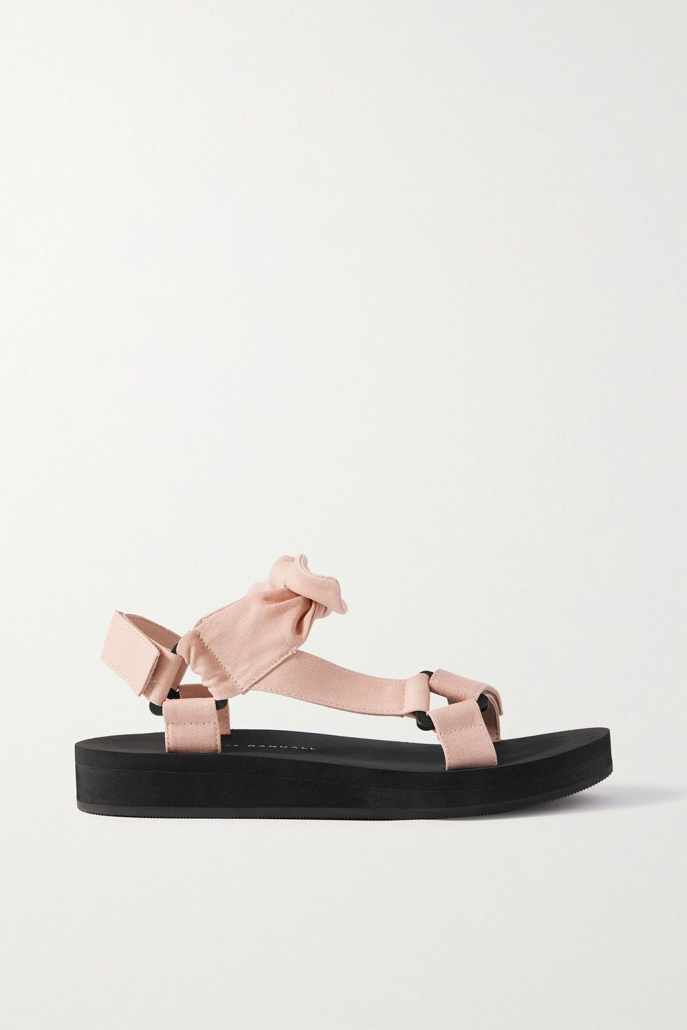 Maisie Bow-Embellished Canvas Sandals