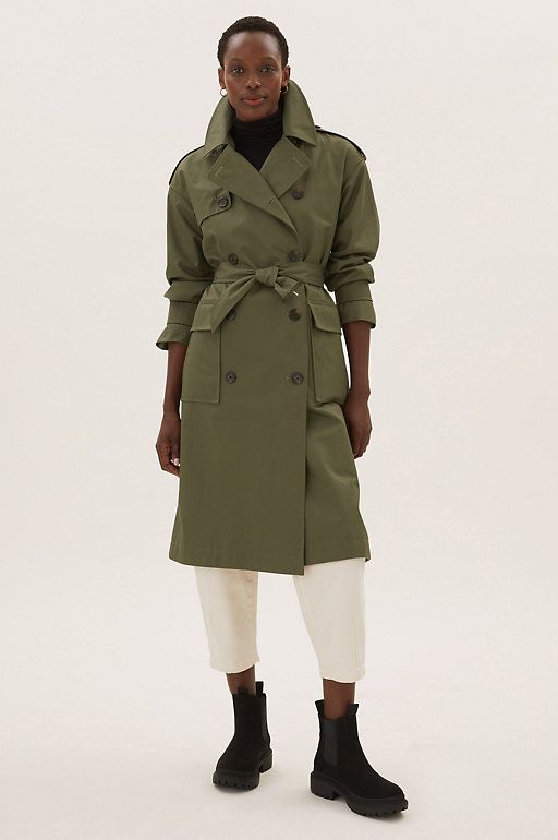Cotton Borg Lined Parka Jacket, M&S Collection