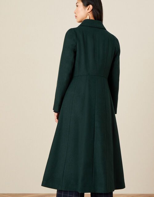 Wool sales skirted coat