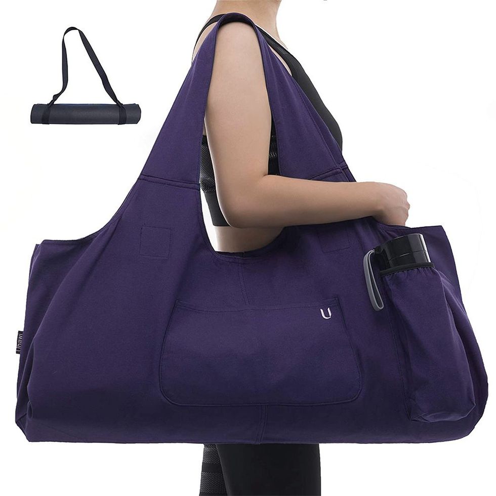 Yoga Tote Bag With Yoga Mat Pocket, Pilates Yoga Mat Bag, Organic