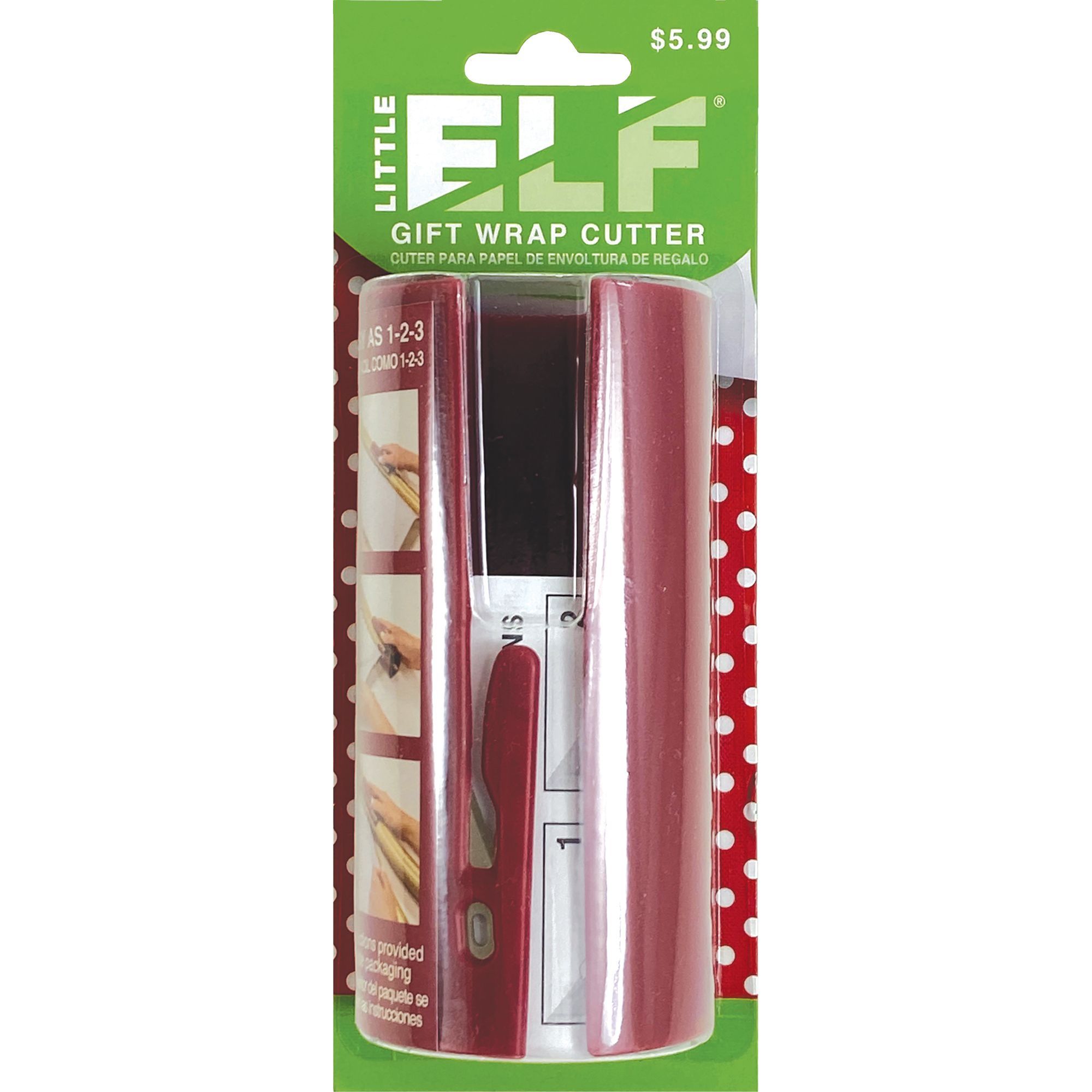 LITTLE ELF Gift Wrap Cutter in Red