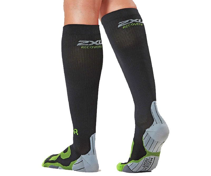 2XU Mens Compression Sock for Recovery BLACK/BLACK *NEW IN BOX*