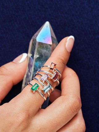 Serendipity Gemstone Baguette Ring