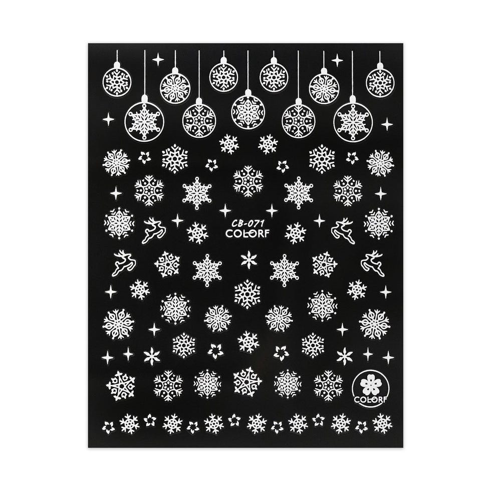 Christmas Sticker - Snowflake & Baubles