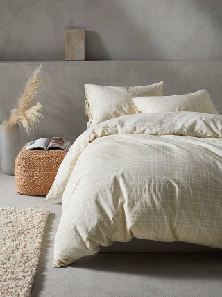 Mother of Pearl Linen & Organic Cotton Duvet