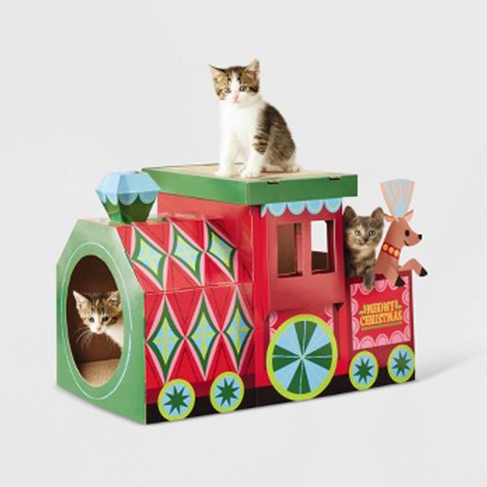 Target Has Christmas Cat Houses in 8 Designs for Pet Approved Holiday Fun