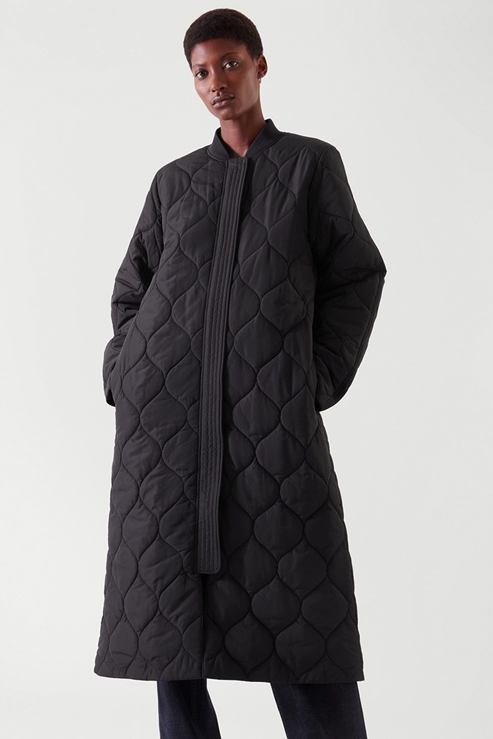 monki quilted coat