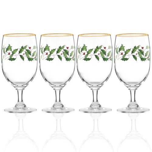 Holiday Goblet Glass