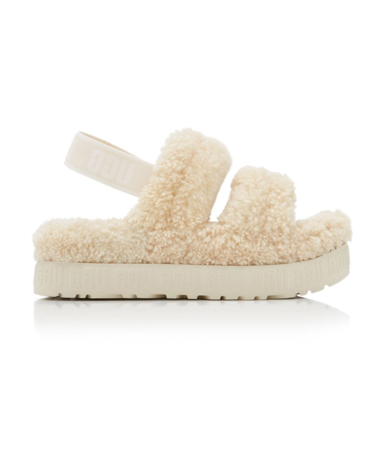 Oh Fluffita Sheepskin Platform Sandals