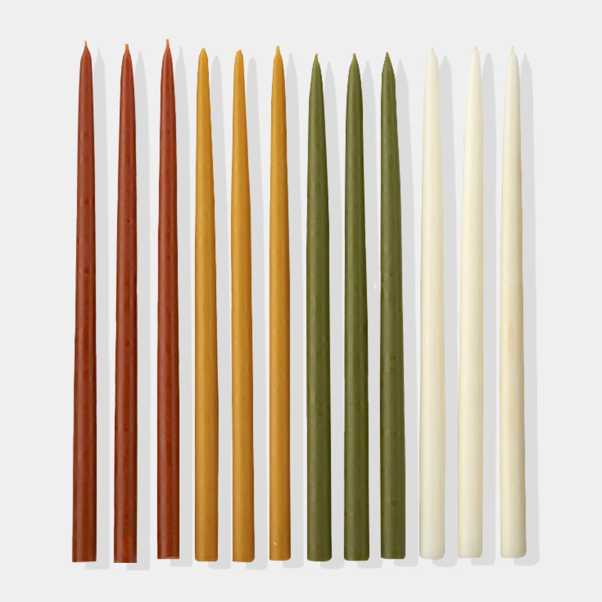 Fall Colored Tiny Taper Candles